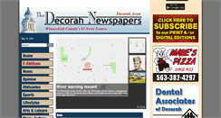 Desktop Screenshot of decorahnewspapers.com